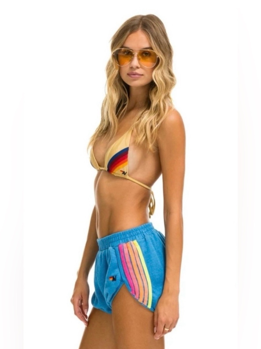 Aviator Nation 5 Stripe Jogger Shorts - Picture 9 of 16